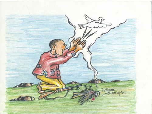 Cartoon: peacemaker (medium) by charlly tagged pigeon
