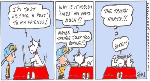 Cartoon: bleep! (medium) by noodles cartoons tagged sunny,boy,dog,computer,laptop,message,feelings