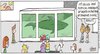 Cartoon: modern art gallery (small) by noodles cartoons tagged hamish,scotty,dog,shark,life,death,art,museum,sunny,pedro,ramsay,brown,henrietta,green,coco,pierre,poodle