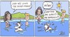 Cartoon: the doggy paddle! (small) by noodles cartoons tagged coco,dog,sunny,swimming,art,fun,cartoon