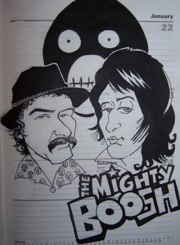 Cartoon: mighty boosh (medium) by markcrossey tagged mighty,boosh