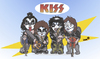 Cartoon: Kiss (small) by isacomics tagged isacomics,isa,comics,music