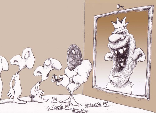 Cartoon: The King II (medium) by Hugo_Nemet tagged king