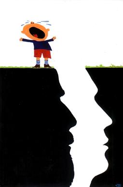 Cartoon: Divorce (medium) by Mihail tagged divorce,children,parents,separation