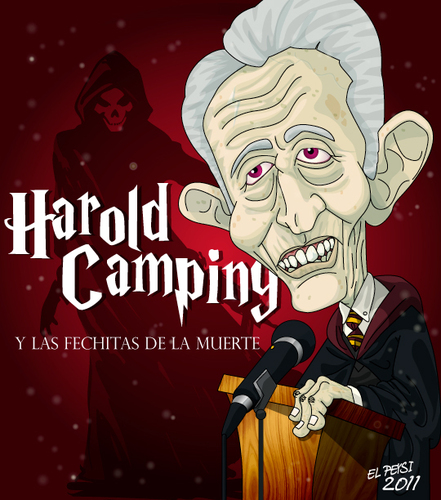 Cartoon: HAROLD CAMPING (medium) by ELPEYSI tagged harold,camping