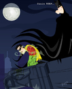 Cartoon: Disculpa Robin (small) by ELPEYSI tagged robin,batman,noche,gargola