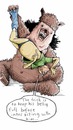 Cartoon: The bear whisperer (small) by Radikanu tagged bear,grizzly,animals,trainer,wild,bär,wildnis,natur,nature,humans,menschen,lustig,funny