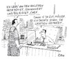 Cartoon: Dann is ja gut... (small) by Christian BOB Born tagged arbeit,kollegen,mobbing,chef,demütigung,schikane,beleidigung