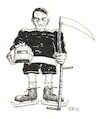 Cartoon: o.T. (small) by Christian BOB Born tagged eishockey,tod,sense,sensenmann,sport,schlittschuh,wintersport