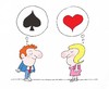 Cartoon: sex  love and  cards (small) by gmitides tagged sex,love,and,cards
