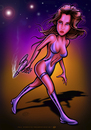 Cartoon: Barbarellas Legacy (small) by elle62 tagged girl,in,space,scifi