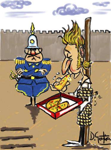Cartoon: pizzapitch (medium) by David Goytia tagged pizza,deseo,ultimo