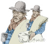 Cartoon: Pampas old man (small) by LAINO tagged old,man,cowboy
