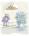 Cartoon: Peacock (small) by LAINO tagged peacock