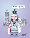 Cartoon: The Wedding (small) by LAINO tagged royal,wedding,kate,william,westminster,abbey,buckingham,palace