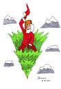 Cartoon: Santa Strangelove (small) by Blogrovic tagged adventskalender weihnachtsmann santa christmas tree tanne weihnachtsbaum dr seltsam strangelove