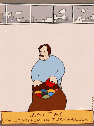 Cartoon: Balzac (medium) by hollers tagged balzac,philosoph,schriftsteller,romantiker,ball,sack,bällesack,sporthalle,sport,balzac,philosoph,schriftsteller,romantiker,ball,sack,bällesack,sporthalle,sport