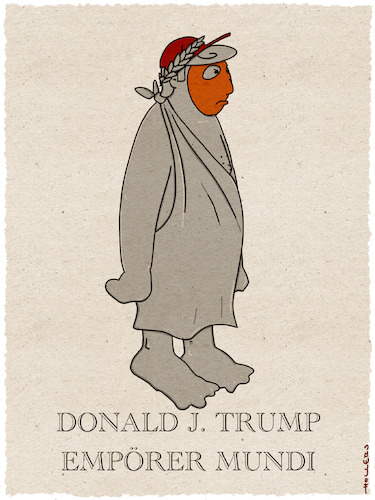 Cartoon: Das Empörium schlägt zurück (medium) by hollers tagged trump,empörung,emperor,statue,kaiser,imperium,verfassung,bündnisse,nato,demokratie,trump,empörung,emperor,statue,kaiser,imperium,verfassung,bündnisse,nato,demokratie