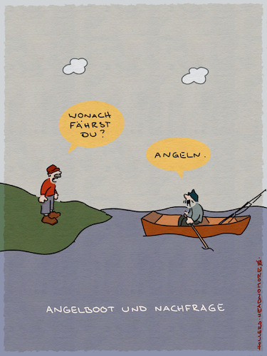 Cartoon: Die Nachfrage (medium) by hollers tagged angebot,nachfrage,angeln,angelboot,angler,fischen,küste,ruderboot,rudern,hollers,grammatik,fisch,angebot,nachfrage,angeln,angelboot,angler,fischen,küste,ruderboot,rudern,hollers,grammatik,fisch