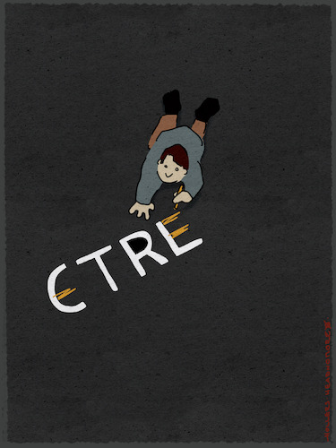 Cartoon: ETRE - CTRL (medium) by hollers tagged etre,ctrl,sein,control,kontrolle,freiheit,entscheidungen,überwachung,disziplin,individuum,etre,ctrl,sein,control,kontrolle,freiheit,entscheidungen,überwachung,disziplin,individuum