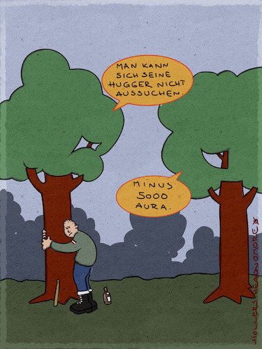 Cartoon: Hugger (medium) by hollers tagged aura,hugger,treehugger,baumumarmer,jugendwort,hug,nazi,rechtsradikale,naziskin,esoterik,aura,hugger,treehugger,baumumarmer,jugendwort,hug,nazi,rechtsradikale,naziskin,esoterik