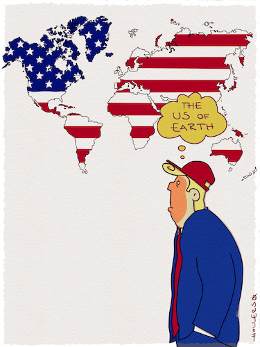 Cartoon: Pax Americana (medium) by hollers tagged trump,usa,earth,global,control,pax,americana,democracy,trump,usa,earth,global,control,pax,americana,democracy