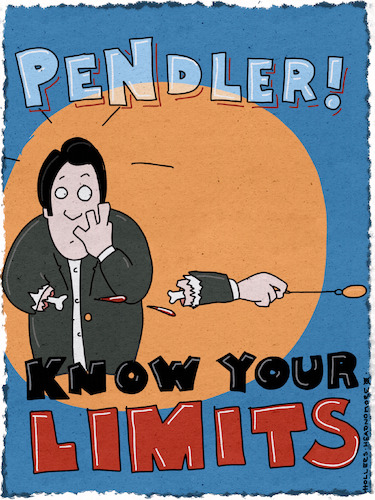 Cartoon: Pendler (medium) by hollers tagged pendler,pendeln,esoterik,know,your,limits,spiritualität,pendler,pendeln,esoterik,know,your,limits,spiritualität