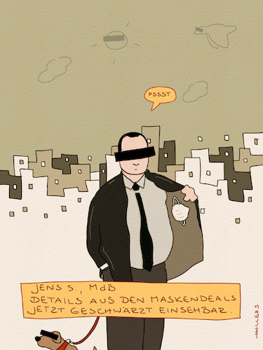 Cartoon: Spahn Details (medium) by hollers tagged spahn,maskenaffäre,maskenbeschaffung,details,maskenbericht,geschwärzt,bundestag,spahn,maskenaffäre,maskenbeschaffung,details,maskenbericht,geschwärzt,bundestag
