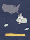 Cartoon: Dekret (small) by hollers tagged god,bless,america,dekret,trump,seifenblasen,demokratie