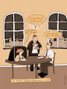 Cartoon: In der Theaterkantine (small) by hollers tagged theater,kantine,souffle,souffleuse,halb,essen,text,vorsagen