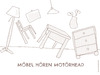 Cartoon: Möbel hören Motörhead (small) by hollers tagged möbel,hören,motörhead,musik