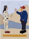 Cartoon: Old Shithead (small) by hollers tagged winnetou,karl,may,trump,old,shatterhand,shithead,usa,demokratie