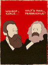 Cartoon: Seitenbacher (small) by hollers tagged karl,marx,friedrich,engels,seitenbacher,woisch,karle,werbung,radiowerbung,radio,müsli