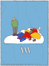 Cartoon: Wetter (small) by hollers tagged wetter,wolke,regen,flugzeug,austreten,pause