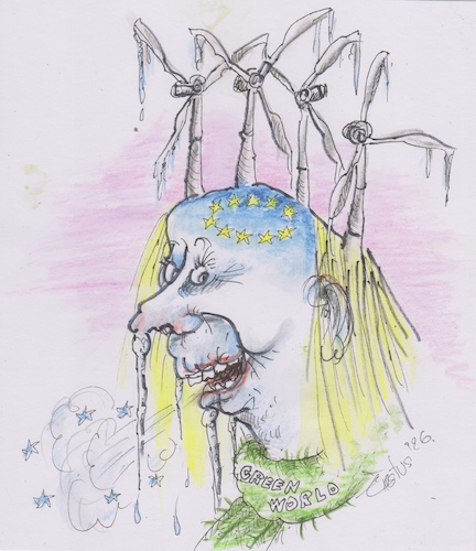 Cartoon: Green World (medium) by Erki Evestus tagged europe,green,world