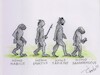 Cartoon: Evolution (small) by Erki Evestus tagged evolution,humans