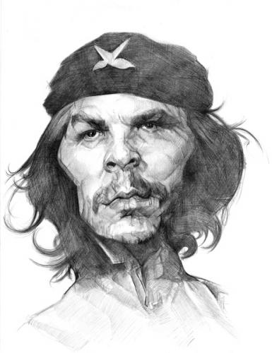 Cartoon: Ernesto che Guevara (medium) by salnavarro tagged caricature,pencil