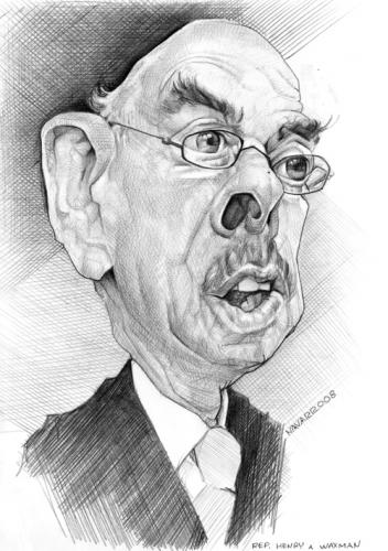 Cartoon: Henry A. Waxman (medium) by salnavarro tagged politics,usa,financial,crisis