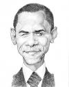 Cartoon: barack obama (small) by salnavarro tagged caricature pencil politics president race
