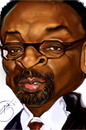 Cartoon: spike lee (small) by salnavarro tagged caricature,digital,finger,painted,spike,lee,another,joint