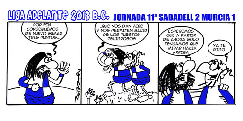 Cartoon: Division Maldita 12 (medium) by rebotemartinez tagged liga,adelante,sabadell