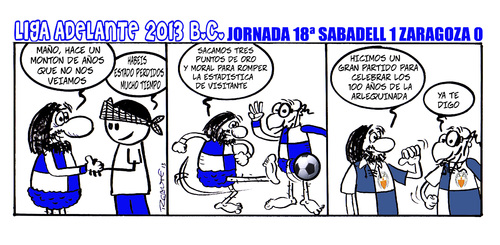 Cartoon: Division Maldita 18 (medium) by rebotemartinez tagged liga,adelante,sabadell
