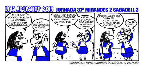Cartoon: Division Maldita 37 (medium) by rebotemartinez tagged liga,adelante,sabadell