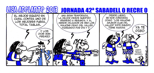 Cartoon: Division Maldita 42 (medium) by rebotemartinez tagged liga,adelante,sabadell