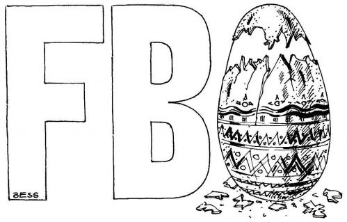 Cartoon: FBI (medium) by besscartoon tagged ostern,fbi,osterei,religion,bess,besscartoon