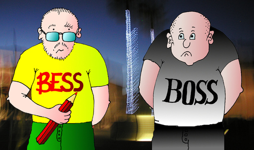 Cartoon: Kein Kommentar (medium) by besscartoon tagged besscartoon,bess,boss