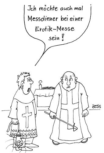 Cartoon: Träume (medium) by besscartoon tagged kirche,religion,messdiener,pfarrer,erotik,bess,besscartoon