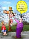 Cartoon: abschreckendes Vorbild (small) by besscartoon tagged kirche,religion,pfarrer,jesus,kreuz,katholisch,vorbild,idol,bess,besscartoon