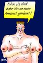 Cartoon: Armbrust (small) by besscartoon tagged mann,bodybuilder,traum,armbrust,brust,wünsche,stärke,bess,besscartoon
