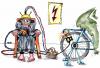 Cartoon: Elektrischer Stuhl (small) by besscartoon tagged mann,sträfling,gefängnis,todesstafe,knast,elektrizität,gewalt,bess,besscartoon,fahrrad